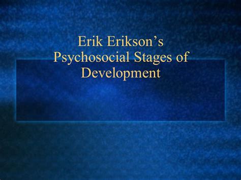 Erik Erikson Stages Of Development 8 Stages Theory Images Vlrengbr