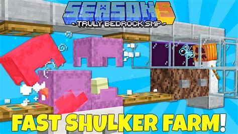 Upgraded Shulker Farm Truly Bedrock S5 Ep11 Minecraft Bedrock Survival