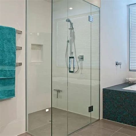 bathroom glass partition services at rs 500 square feet frameless glass partitions in