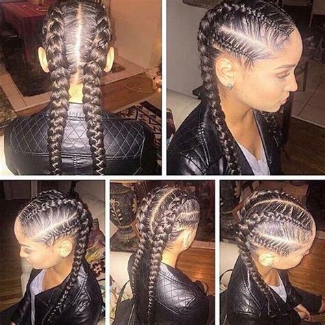 Two Braids Hairstyles Natural Hair Jf Guede