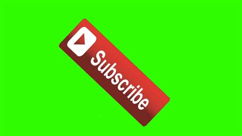 Download High Quality Youtube Subscribe Button Clipart Green Screen Images