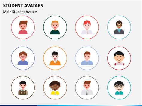 Student Avatars Powerpoint Template Ppt Slides