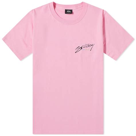 Stussy New Wave Designs Tee Pink End Global
