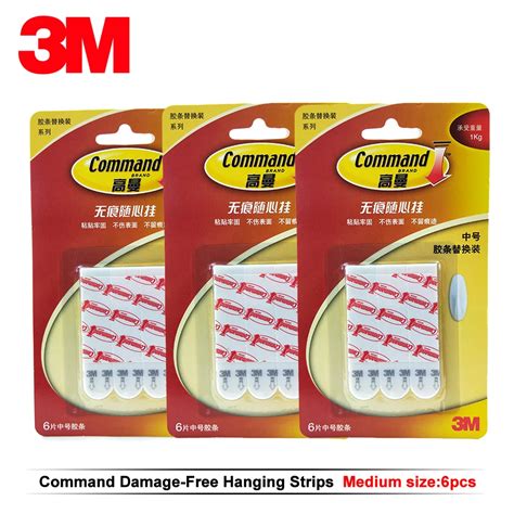 3m Command Removable Adhesive Strips 36 Pcs Poster Strips Wall