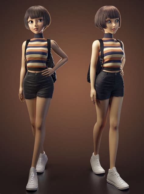 Female Character Design Character Modeling Girls Characters