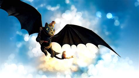 How To Train Your Dragon Toothless And Hiccup Flying