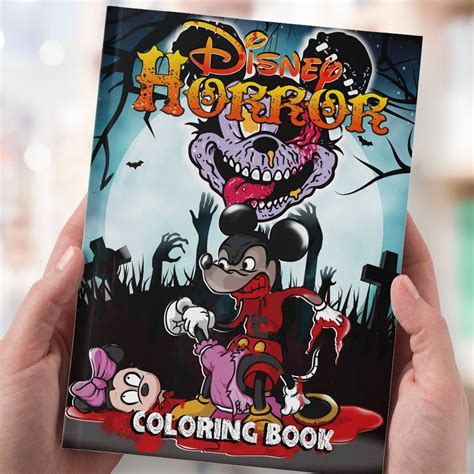 Horror Coloring Book: An Adult Coloring Book For Horror Fans | Etsy