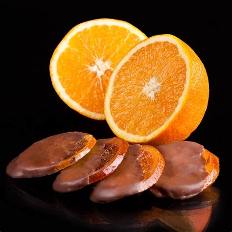 Kandyzowane plastry pomarańczy czekolada mleczna
