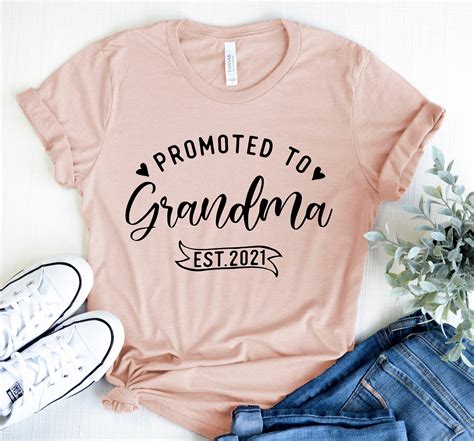 Grandma Shirt Promoted To Grandma Shirt Pregnancy Etsy