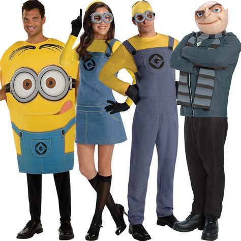 Adult Licensed Despicable Me Minion Gru Fancy Dress Costume Outfit Male