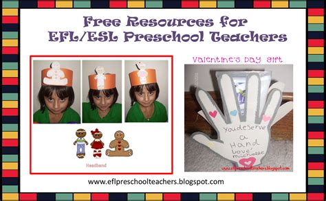 ESL/EFL Preschool Teachers: Free Resources for EFL/ESL Preschool Teachers