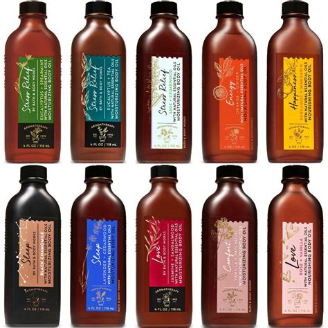Cod Authentic Bath And Body Works Aromatherapy Moisturizing Body Oil And Massage Oil 118ml