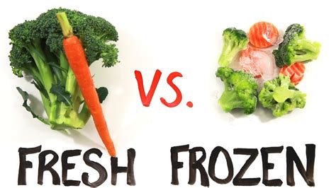 Fresh Vs Frozen Food Youtube