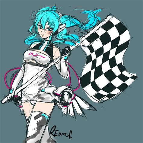 Rough 2014 Racing Miku By Rewolfb On Deviantart