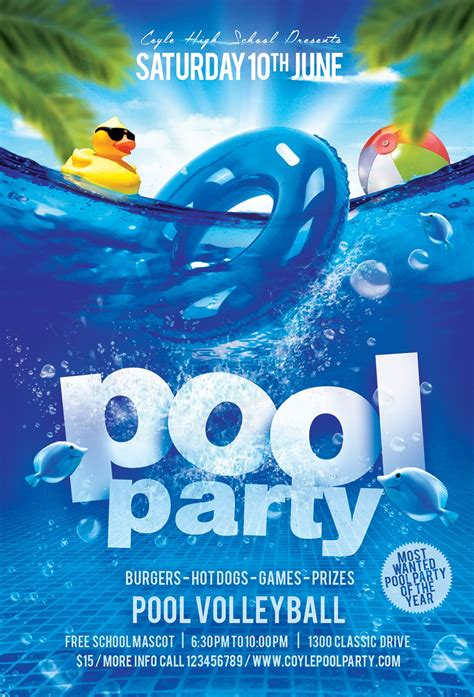 Pool Party Free Template