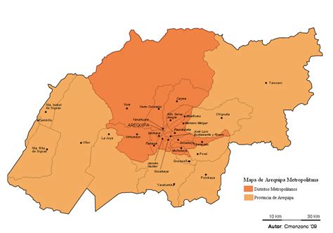 Prelatura De Caravelí Mapa Arequipa Metropolitana