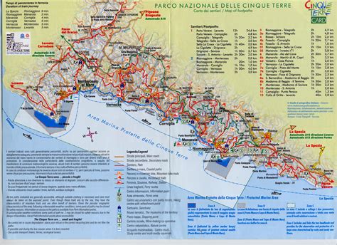 Mapa De Cinque Terre Guía Blog Italia