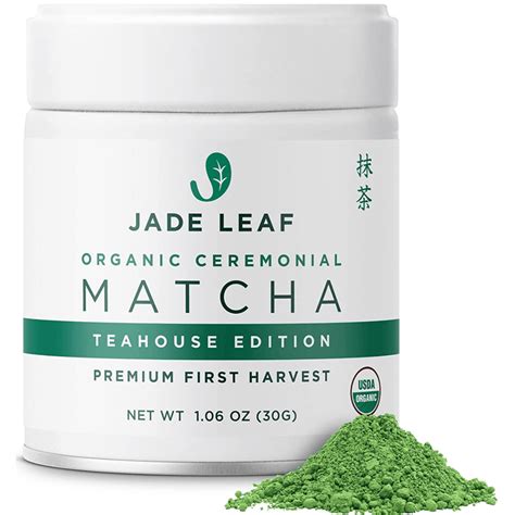 Jade Leaf Matcha Organic Matcha Green Tea Powder Ceremonial Grade