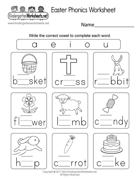 Free Printable Easter Number Worksheets For Kindergarten Sight Words
