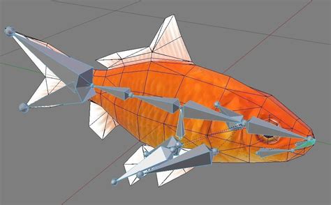 3d Model Low Poly Animated Goldfish Vr Ar Low Poly Cgtrader