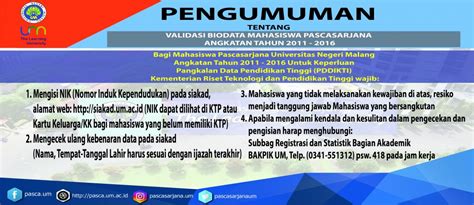 Hal ini tentunya menjadi poin krusial, apalagi bagi mereka yang berencana untuk mengajukan pinjaman, baik berupa kartu kredit maupun pinjaman. Daftar Nama Mahasiswa Pascasarjana Universitas Negeri Malang yang Belum Mengisi NIK di Siakad ...
