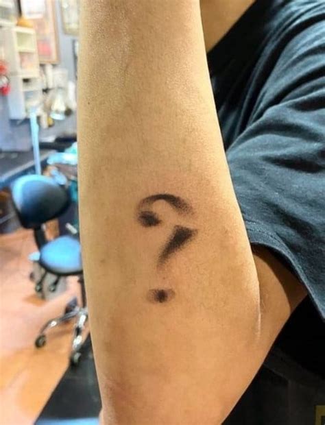 What Does Question Mark Tattoo Mean Tattooadore