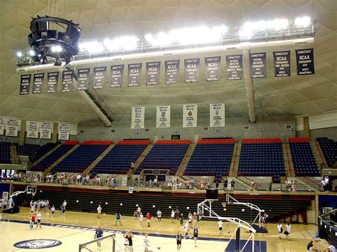Under the distinctive aluminum domed roof of the harry a. STORRS - UCONN - HARRY A GAMPEL PAVILION - 05 | JERRY ...