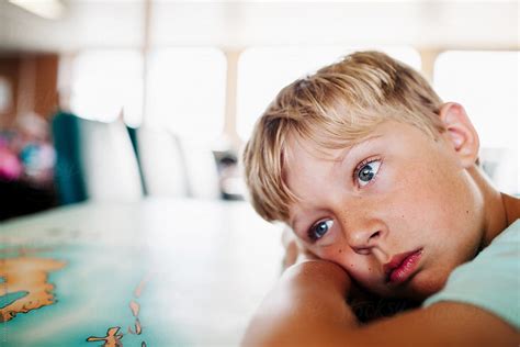 Tired Bored Child By Stocksy Contributor Kelly Knox Stocksy