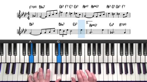 Passing Chords Tutorial Passing Chords For Jazz Piano Lesson