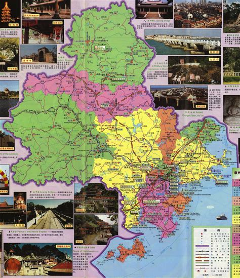 Quanzhou Tourist Map Maps Of Quanzhou