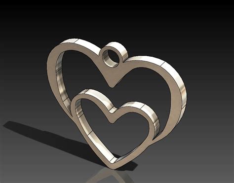 Heart In Heart Dxf File Free Download Dxf Heart Design