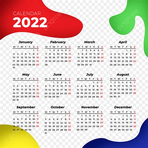 Gambar Kalender 2022 Dengan Warna Merah Dan Hitam Kal