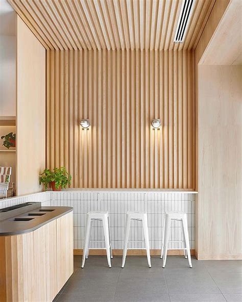Wood Slat Trend Commercial Interior Design Commercial Interiors