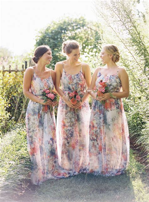 Gorgeous Floral Bridesmaid Dresses For Every Wedding Style Verily