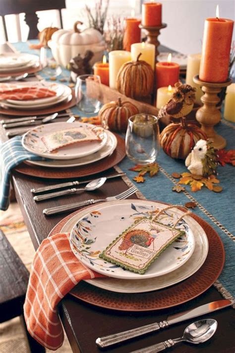 25 Nature Inspired Thanksgiving Table Settings Homemydesign