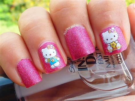 One Hundred Styles Hello Kitty Nail Art Designs For Short Nails