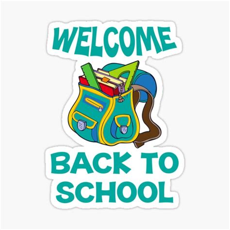 Welcome Back To School Sticker For Sale By Popularmedia Redbubble
