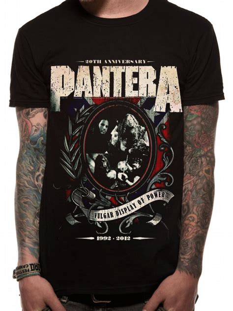 Pantera Anniversary Shield T Shirt Tm Shop