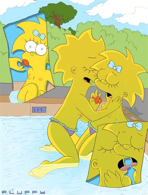 The Simpsons Lisa x Maggie Image Edits 黒い石炭のイラスト pixiv