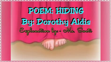 Poem Hiding By Dorothy Aldis Youtube
