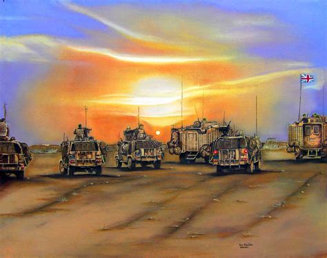 Op Herrick 9 Afghanistan Military Artwork War Art Army Drawing