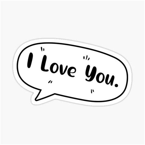 I Love You Stickers Sticker For Sale By Divas ⭐⭐⭐⭐⭐ Love You I