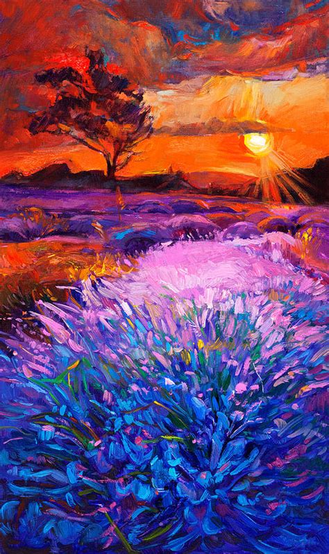 Lavender Fields By Ivailo Nikolov Painting By Boyan Dimitrov Fine Art