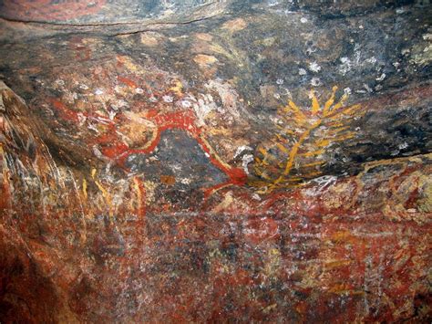 Early Drawings Uluru Ayers Rock Cave Paintings Rock Art Painting