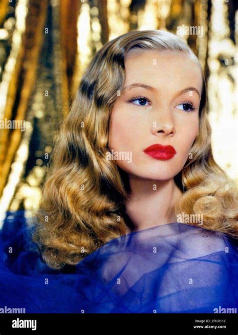 Veronica Lake 1922 1973 American Film Actress About 1944 Stock Photo