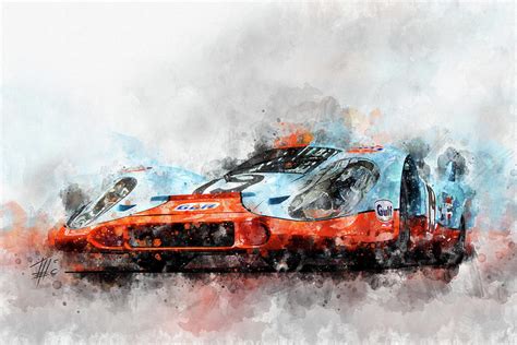 Porsche 917 Le Mans Painting By Theodor Decker Fine Art America