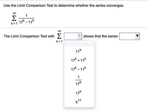 Solved Use The Limit Comparison Test To Determine Whether
