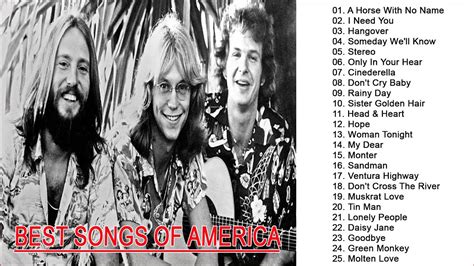 The Band America Greatest Hits Top 20 Best Songs Of America Youtube