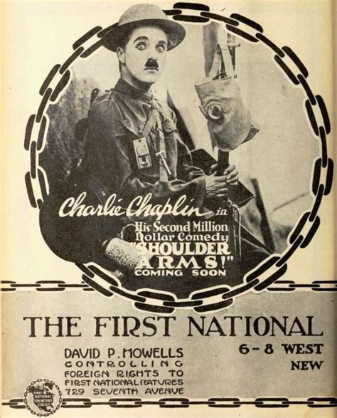 Advertisement For The American Comedy Film Shoulder Arms 1918 With
