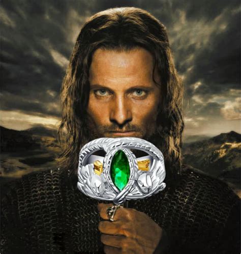 925 Sterling Silver Aragorn Ring Of Barahir Lord Of The Etsy